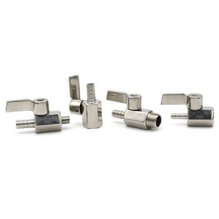 미니 볼 밸브 304 스테인레스 스틸 위생 8/10/12mm 호스 바브 1/8 1/4 1/2 3/8 인치BSP 남성 여성 스레드 2, 02 Female, 03 8mm, 04 1/8인치