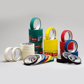 금성케이엔티 국산 칼라 마스킹테이프 사이즈 색상별 모음, 1개, 백색 50mm