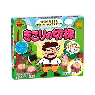 Bourbon 北日本 樹幹餅乾 樹樁巧克力餅乾 可愛造型餅乾 日本進口零食, 1個