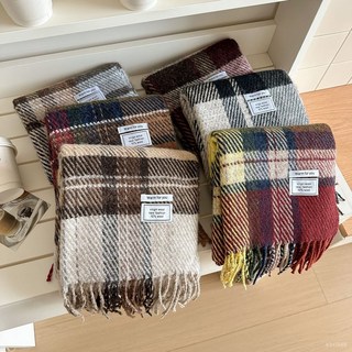 復古格子圍巾 加厚保暖披肩 百搭圍脖