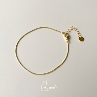 [ALUMI] 現貨-蛇骨細鍊 S925純銀 極細蛇骨鍊 簡約時尚 飾品 純銀手鍊