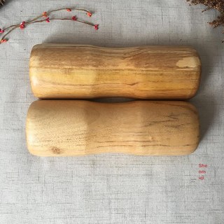 경침 마사지 원목 경락 하트우드 괄사 목침베개 종아리