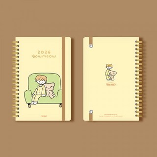 양지사 2026 바우미우 다이어리(오이구 작가), 1개, 아이보리