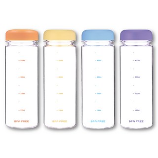 위드 눈금보틀 국산 트라이탄 물병 마이보틀 500ml 4P (오렌지 옐로 블루 퍼플 1개씩), 4개