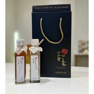 [내고향 참깨1호 참기름180ml+볶음참깨 80g] 국산 통참깨로 만든 참기름과 볶음참깨 명절 선물세트, 1개, 260g