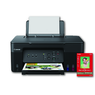 Canon PIXMA G3730 高效能3合1連供複合機 列印/影印/掃描/滿版列印/WiFi, 限時促銷-隨機附贈相片紙一包