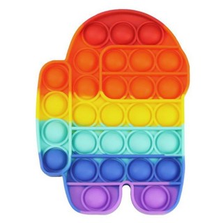 촉감 청각 만족 피젯 푸쉬팝 팝잇 종합 선물, A우주 레인보우II, 1개