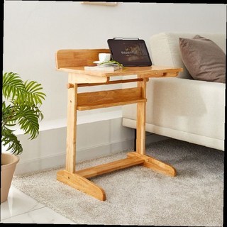 원목 높이조절 노트북테이블 침대 소파 사이드 독서대 거실 원목가구 각도조절 이동식, L사이즈