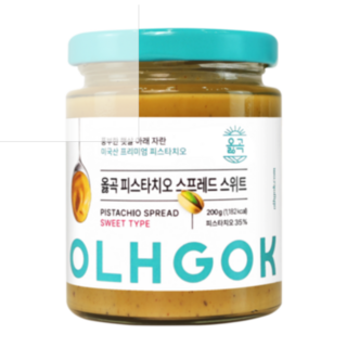 옳곡 피스타치오 스프레드 스위트, 200g, 1개