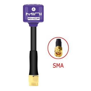 드론 안테나 고이득 송신기 RC RHCP 2 SMA 롤리팝 SMA/RP FPV 8G 및 모니터용 부품 5 4 수신기 8Dbi 구글, Purple SMA, 1개