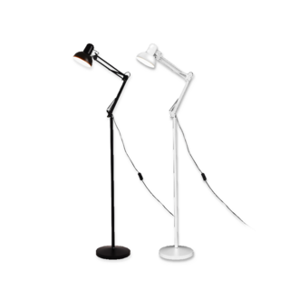 GENTECH 靖軒科技 工業美學摺疊落地燈(含燈泡) 簡約無印風 E27燈座 植物燈 台灣現貨, 白色,要含燈泡(自然光)