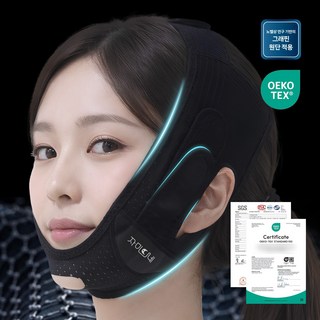 자미드네 입벌림방지 수면 코골이 밴드 구강호흡 기구 프로, 1박스