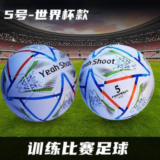 足球成人青少年5號4號兒童比賽訓練專用初中生歐洲盃同款批發英超, 五號-YS世界盃款（pvc表皮）, 1個