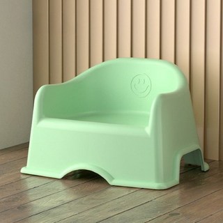 兒童舒適靠背椅 糖果色嬰幼兒防滑加厚塑料椅 兒童餐椅小寶寶洗澡凳子承重150公斤, 綠色【加厚防滑】, 1個