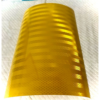 韓國流行 應援扇DIY 反光貼紙 正A4大小 高強蜂窩反光貼紙, 金黃色, 1個