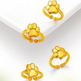 피주얼리 순금 발도장 모양 반지 3.75g 24k 99.9% 돌 백일 아기반지