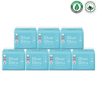 블루블루 유기농 생리대 라이너7팩, 롱, 20매, 7개