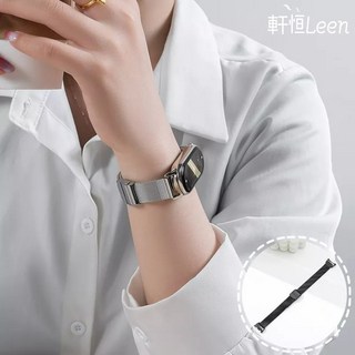 小米手環 10/9/8 磁吸/卡扣錶帶 - 金屬替換腕帶 (適用於小米手環10/NFC), 卡扣（連接器款）-土豪金,小米手環10/9/8/nfc, 1個