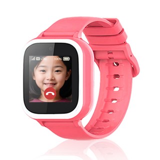 키즈폰 우들 스마트 키즈워치폰 통화 실시간위치추적 가능, GPS+Cellular, 4cm, 핑크