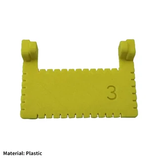 일관된 재봉 가이드 템플릿 키트 직물 자수 가죽공예 간격의 정밀 도구, 1. yellow-3mm, 1개