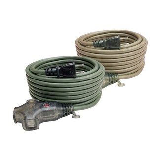 D-POWER 台灣製動力延長線 過載保護 電源延長線 戶外露營適用, 軍綠色, 1個, 5m