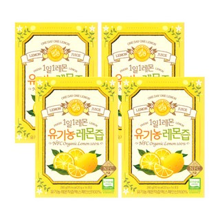 홀베리 1일1레몬 유기농 레몬즙, 280g, 4개