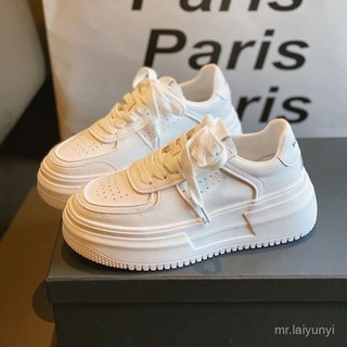 限時下殺 35 40小白鞋女厚底鞋增高鞋闆鞋增高厚底白色休閒鞋女鞋新款鞋增高休閒闆鞋時尚爆款單鞋ins潮ATVM