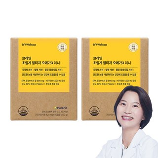 롱비다 커큐민 강황 400mg 브레인 초임계 알티지 오메가3 미니, 2개, 60정