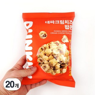 BR 던킨 대파 크림 치즈 맛 팝콘, 80g, 20개
