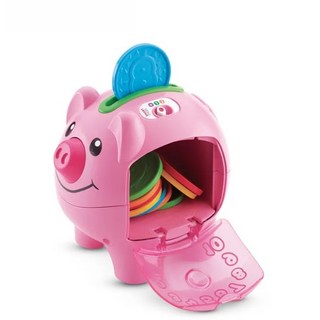 費雪 Fisher-Price 可愛小豬撲滿 (新款會唱歌), 粉紅色, 1個