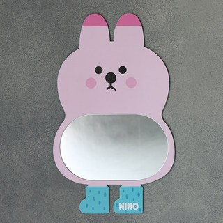 니노코티지 미러 보드, 분홍토끼, 1개