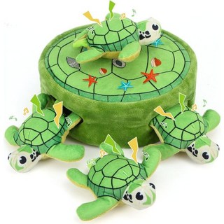숨바꼭질 삑삑이 강아지 플러시 장난감 당근과 토끼 세트 5개입 퍼즐 훈련 및 청소용 소형·중형 강아지용 인터랙티브 내구성 거북이, turtles