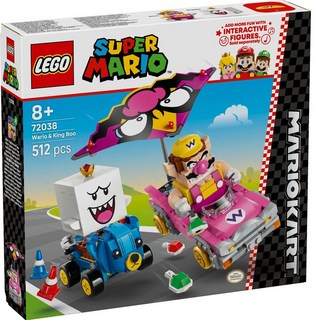 樂高 72038 超級瑪利歐賽車-壞利歐 & 害羞幽靈王, 1個, 混色