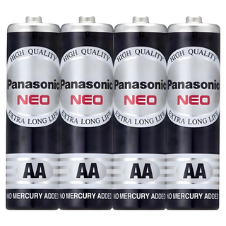 Panasonic國際牌 碳鋅電池 鹼性電池 3號4號電池 AA AAA乾電池, 4個裝, 1個