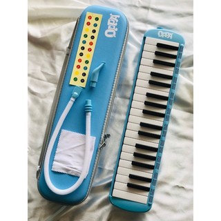 (老羊樂器店) OPPA FUN37 37鍵口風琴 安全無毒 防撞軟殼 附配件, 1個, 天空藍