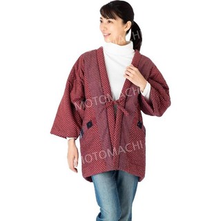 와타노사토 사시코무늬 일본산 면솜 한텐 여성용 실내방한복