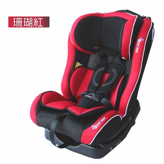 tonybear 0-7歲嬰兒汽車座椅，人體工學設計，透氣舒適，多段調節安全帶，簡易安裝, 珊瑚紅
