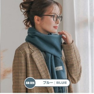 MASCLUB 仿羊絨及澳洲100% 羊毛 羊羔毛 格子圍巾