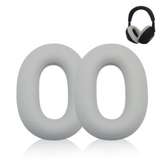 WH-1000XM6 실리콘 이어 패드 커버 소니 WH-1000XM6 헤드폰용 세탁 가능한 땀 실리콘 이어패드 커버 케이스 액세서리 보호 패드(플래티넘 실버), Platinum Sliver