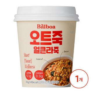 발보아 저당 오트밀 죽 얼큰라죽, 1개, 40g
