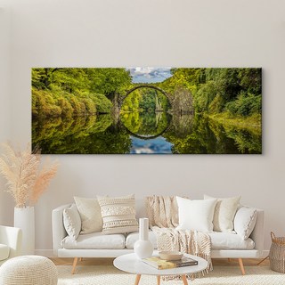 더 아트컴퍼니 세계 여행 명소 도시 인테리어 해외 국내 풍경 사진 거실 풍수 그림 캔버스 와이드 액자 74종 (1-50번), 34. 독일 크롬라우의 다리