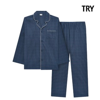 LKJ62 트라이 남성 순면100% 겨울 파자마세트