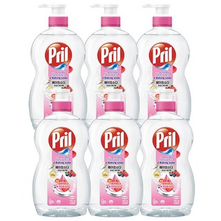 헨켈 프릴 베이킹소다 주방세제 - 와일드베리 향 용기 설거지 찌든때 세제, 700ml, 6개