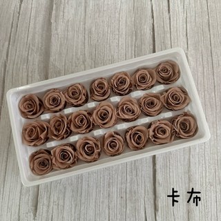 “Be a florist 花藝夢” 不凋玫瑰花2-3公分 *單朵販售* 另有販售原裝21朵 不凋花永生花乾燥花材, 卡布