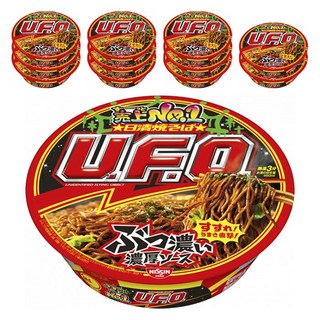 Nissin 닛신 UFO 유에프오 야키소바 볶음면 128g, 12개