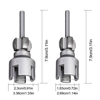 새로운 2개 PVC 수리 다이스 커터 공예 나사 파이프 외부 금속 키트 드릴 전기 호스 가정용, 2pcs