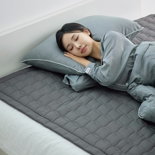 한일의료기 26년형 전자파없는 탄소 카본 원적외선 전기장판, 요, 싱글/슈퍼싱글, 차콜, 싱글/슈퍼싱글