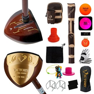 빅토리 파크골프채 NM-07s 14종세트(골프채 골프백 파우치 파우치클립 볼빅공 헤드커버 볼마커외 추가 7종), NM-07s 월넛, 빅토리 뉴백 브라운&베이지, 빅토리 옥스포드 브라운&베이지