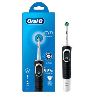 Oral-B 歐樂B Vitality電動牙刷, D100, 黑色(Cross Action), 1支