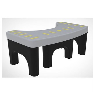 加厚防滑衛生間馬桶凳腳凳子 兒童加高腳踏凳, 灰色加固 (超級防滑)承重300斤